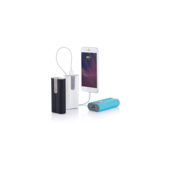Krachtige ABS powerbank met 4.000 mAh batterij