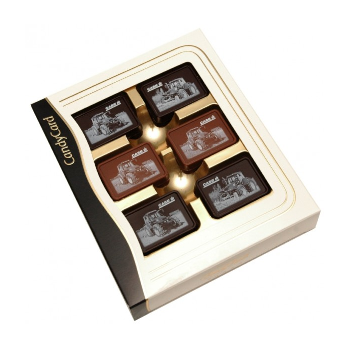 Doosje met 12 logochocolaatjes