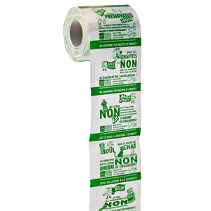 Toiletrollen bedrukt