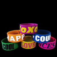 Snap on siliconen armband