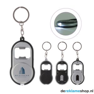 Sleutelhanger met lamp en opener