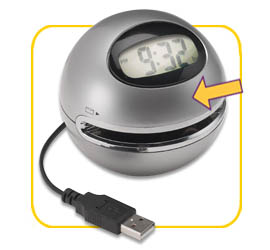 USB briefopener met klok