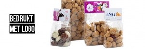 Pepernoten relatiegeschenk in zakje