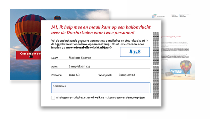 papieren antwoordkaart