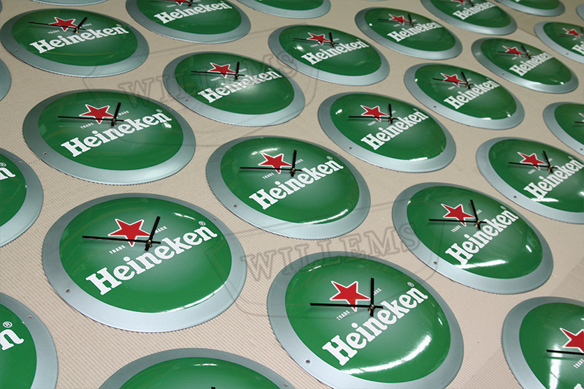 Emaille klokken, Heineken Emaille klokken, Heineken