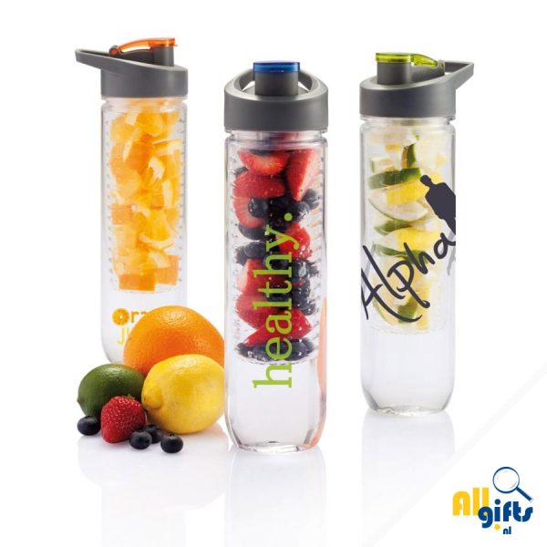 Waterfles met infuser bedrukken