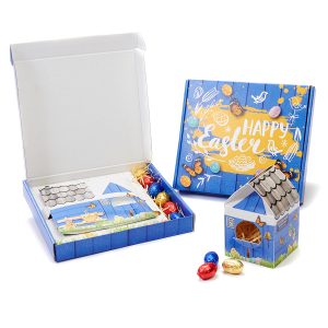 Vogelhuis met paaseitjes - postpakket