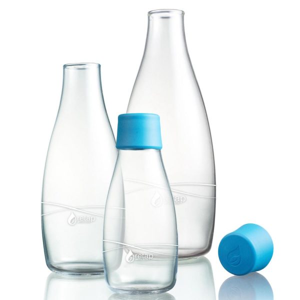 Glazen waterfles
