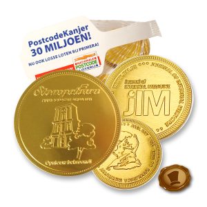 Chocolade munten met logo