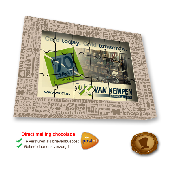 Chocolade Puzzel met foto