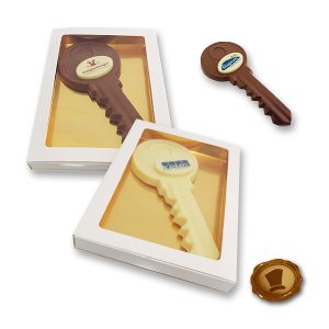 Chocolade Sleutel met logo