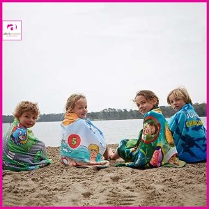 Handdoek met full colour bedrukking