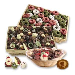 Luxe manden met Kerstchocolade