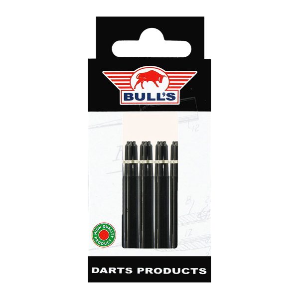Bull's Nylon shaft + ring Zwart medium 15 stuks