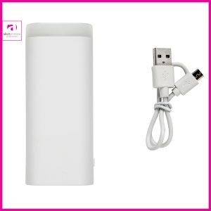5.000 mAh powerbank met ingebouwde LED lamp met bedrukking