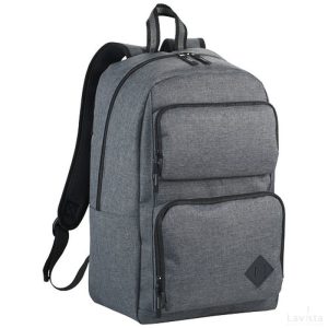 Bedrukte goedkope Graphite deluxe 15.6 laptop rugzak met logo