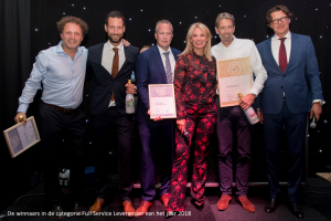 Leverancier van het jaar 2018 Interimage BeGlobal Compacon full service leverancier