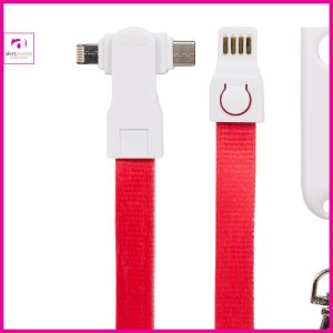 3 in 1 connector lanyard met logo