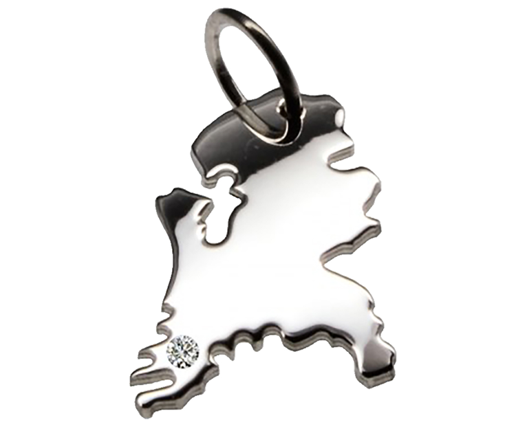 Een land als sieraad - Zilveren-hanger-nederland