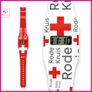 Papieren horloge met logo