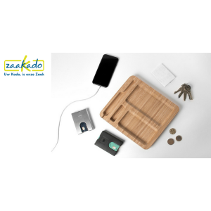 Walter bamboo dock met logo