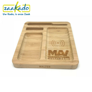 Walter bamboo dock met logo