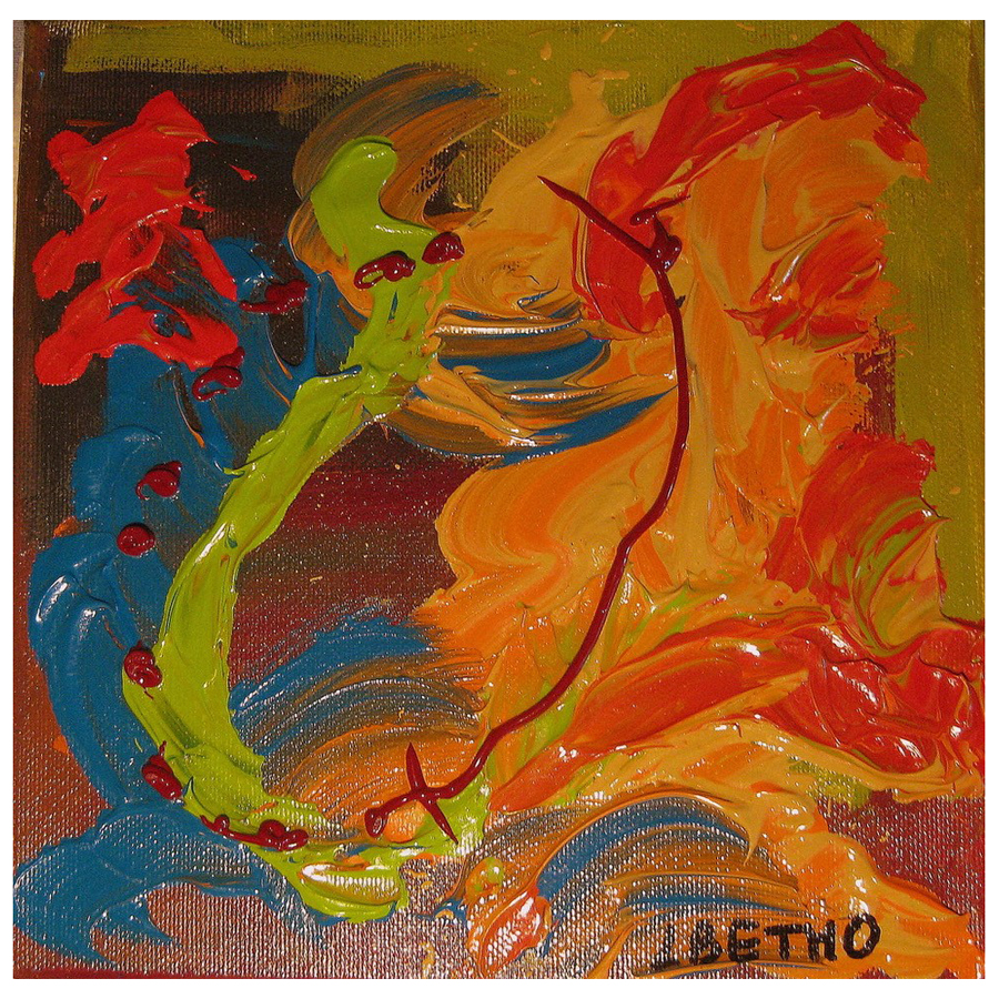 Schilderij Watch the dog Schilderij Watch the dog