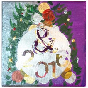 Schilderij We welcome this New Year
