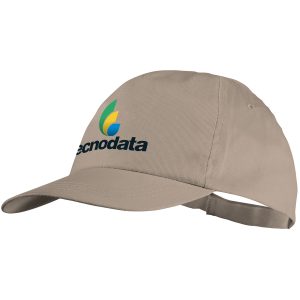 Basic 5 panel katoenen cap met logo