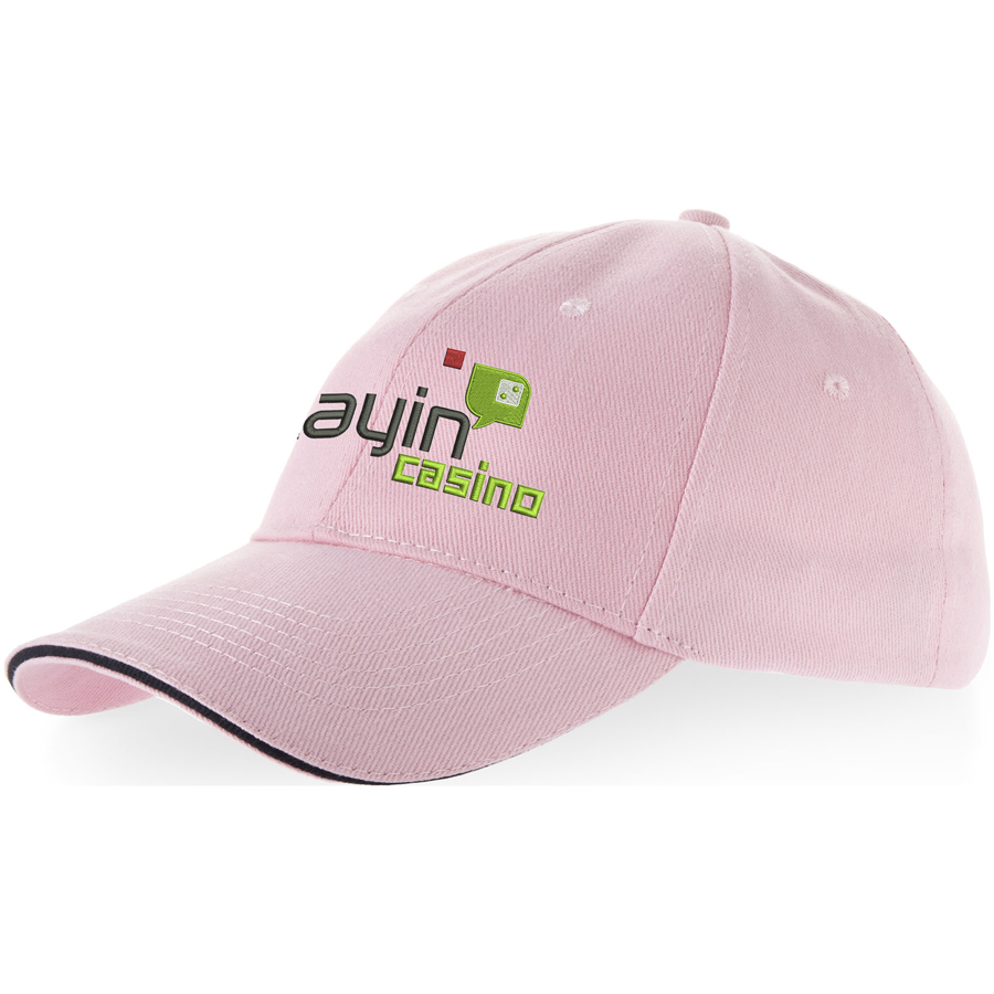 Bedrukte Challenge 6 panel sandwich cap Bedrukte Challenge 6 panel sandwich cap