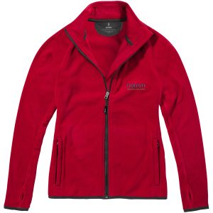 Brossard dames microfleece jack met bedrukking