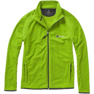 Brossard heren microfleece jack met bedrukking