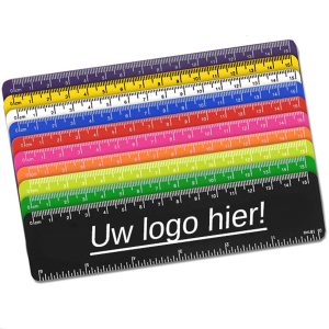 MVO: Duurzame buigzame liniaal met logo