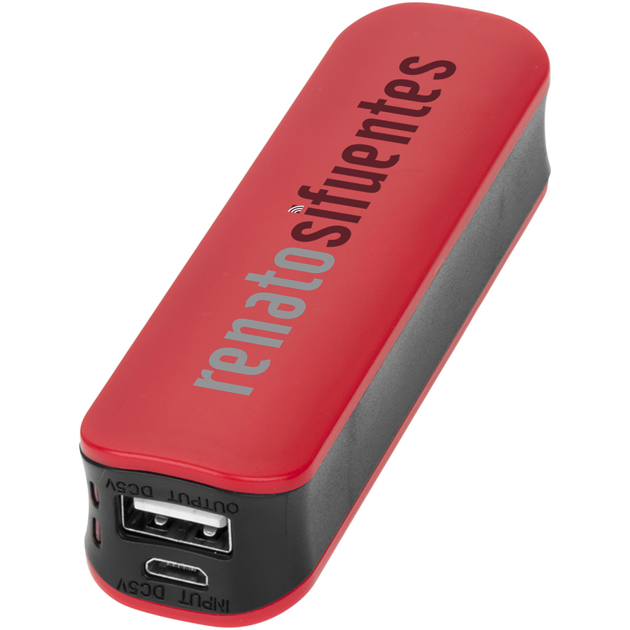 Bedrukte Edge powerbank 2.000 mAh Bedrukte Edge powerbank 2.000 mAh