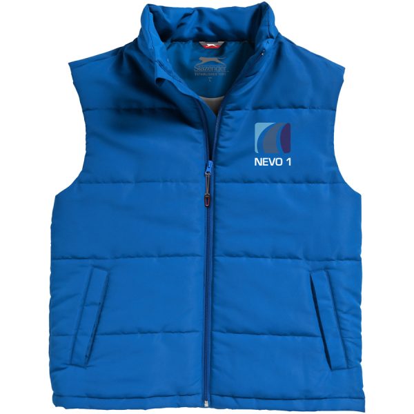 Bedrukte Gravel heren bodywarmer