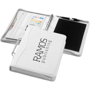 Ebony A4 portfolio met ritssluiting en handvat