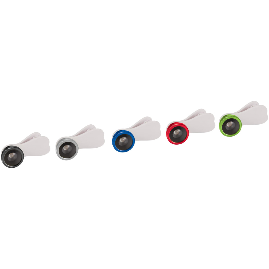 Fisheye lens met bedrukte clip Fisheye lens met bedrukte clip