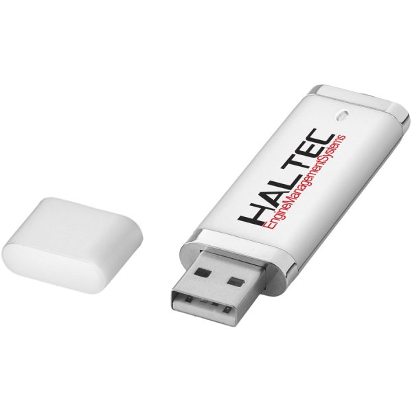 Flat USB 4GB met bedrukking