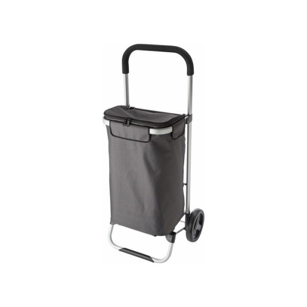 Katoenen boodschappentrolley Oxford met logo bedrukking