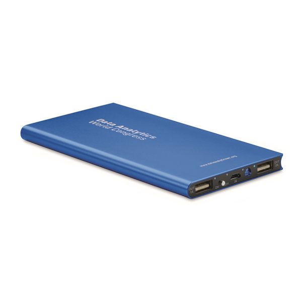 Platte powerbanks bedrukken