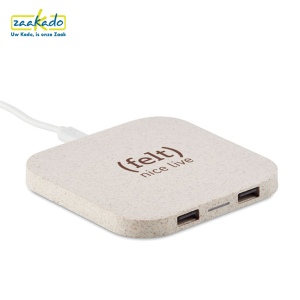 Unipad draadloze telefoon oplader opladen android iphone tarwestro duurzaam