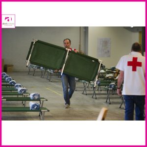 nood dekens rode kruis noodopvang