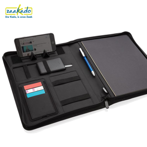 Portfolio map notitieboek draadloze telefoon oplader