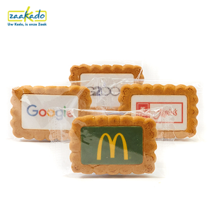 promotieartikelen beurs zakelijk evenement koekjes bedrukt met logo