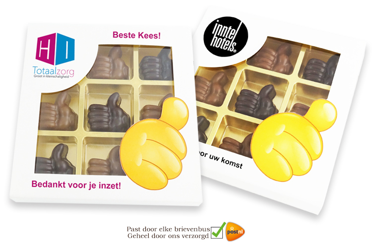 9-vaks Geschenkdoosje met Chocolade Duimpjes!