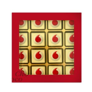 Giftbox met 16 logochocolaatjes