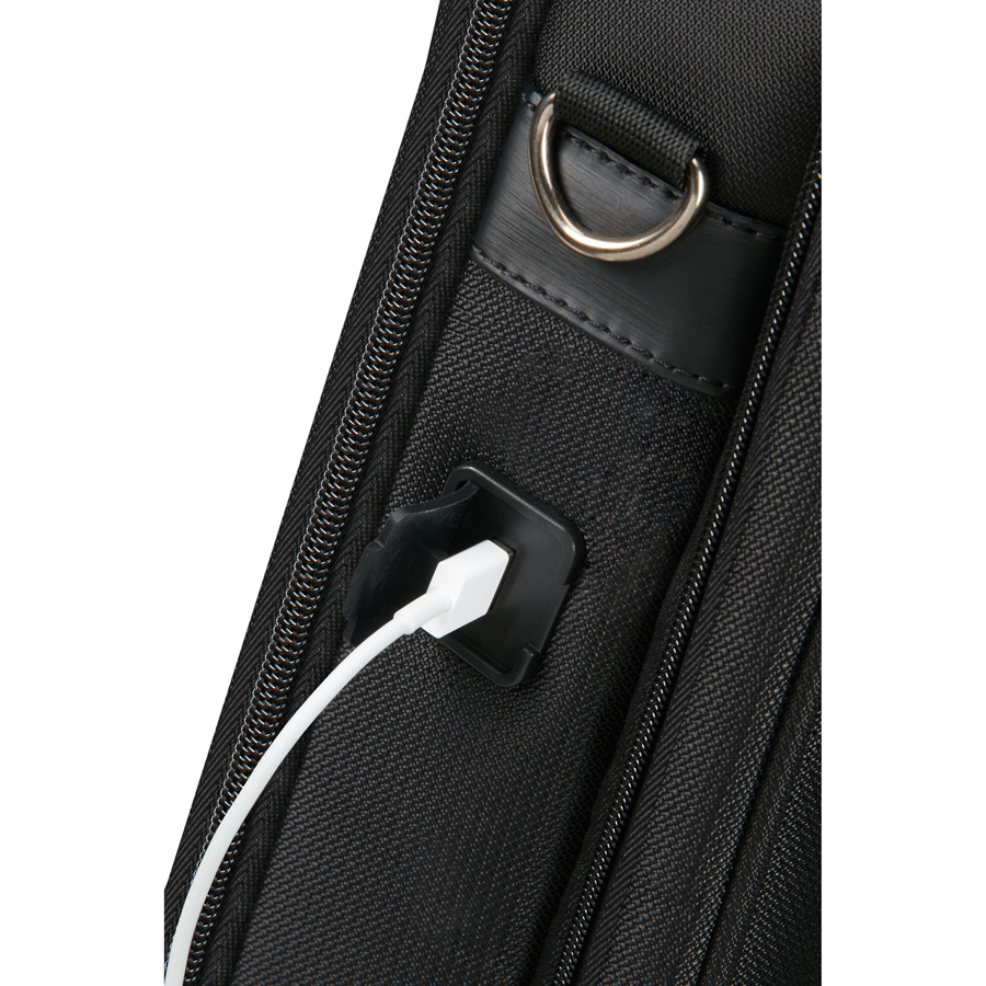 Samsonite laptoptas 15,6'' met USB aansluiting, personaliseerbaar met logo of initialen (4)