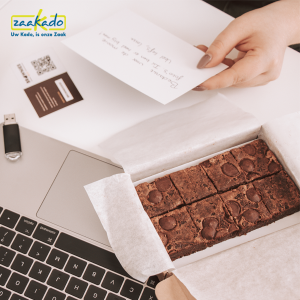 Brownies als brievenbuscadeau