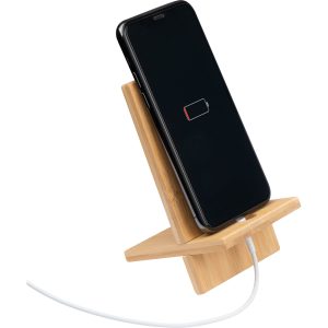 Mobiele telefoonhouder van bamboe
