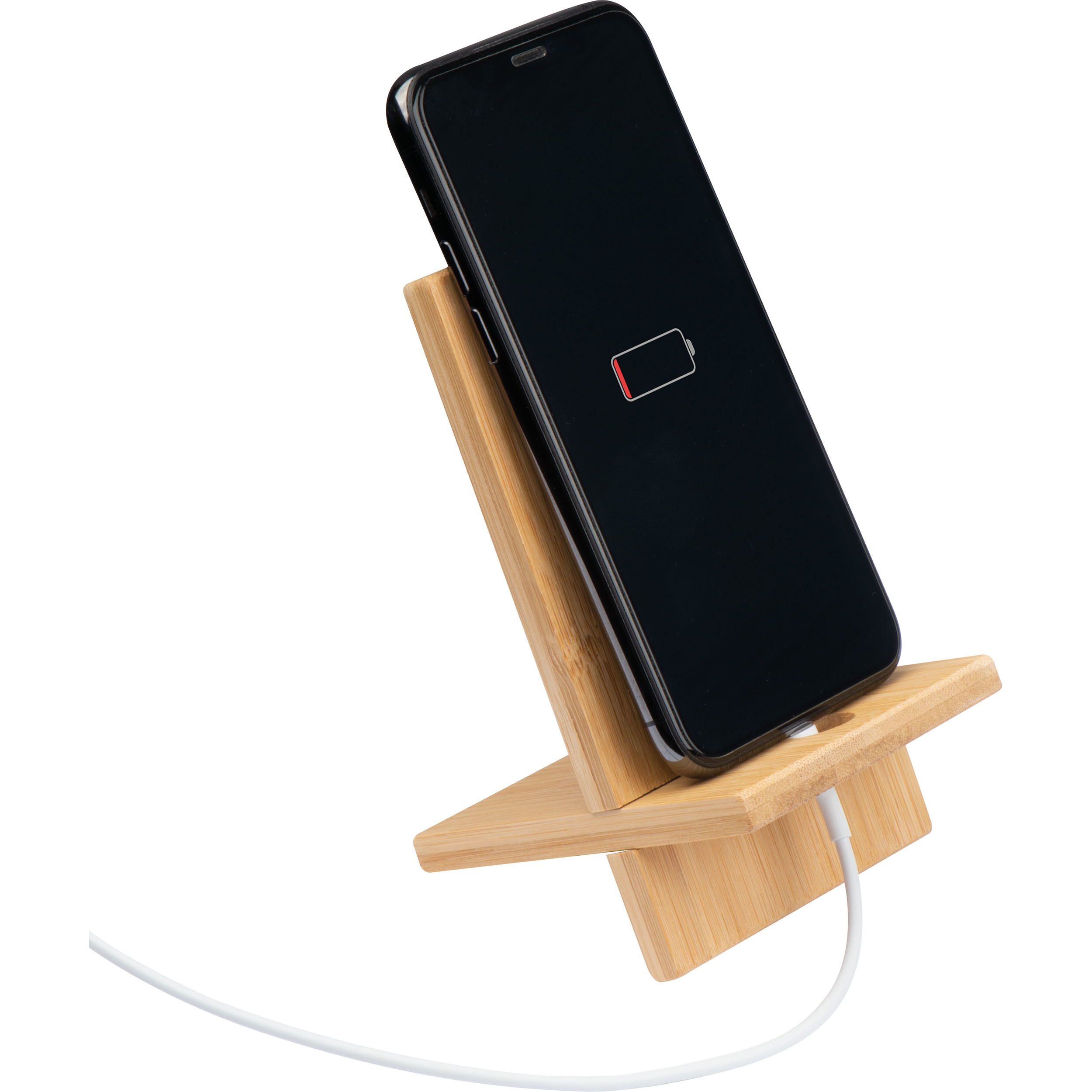 Mobiele telefoonhouder van bamboe